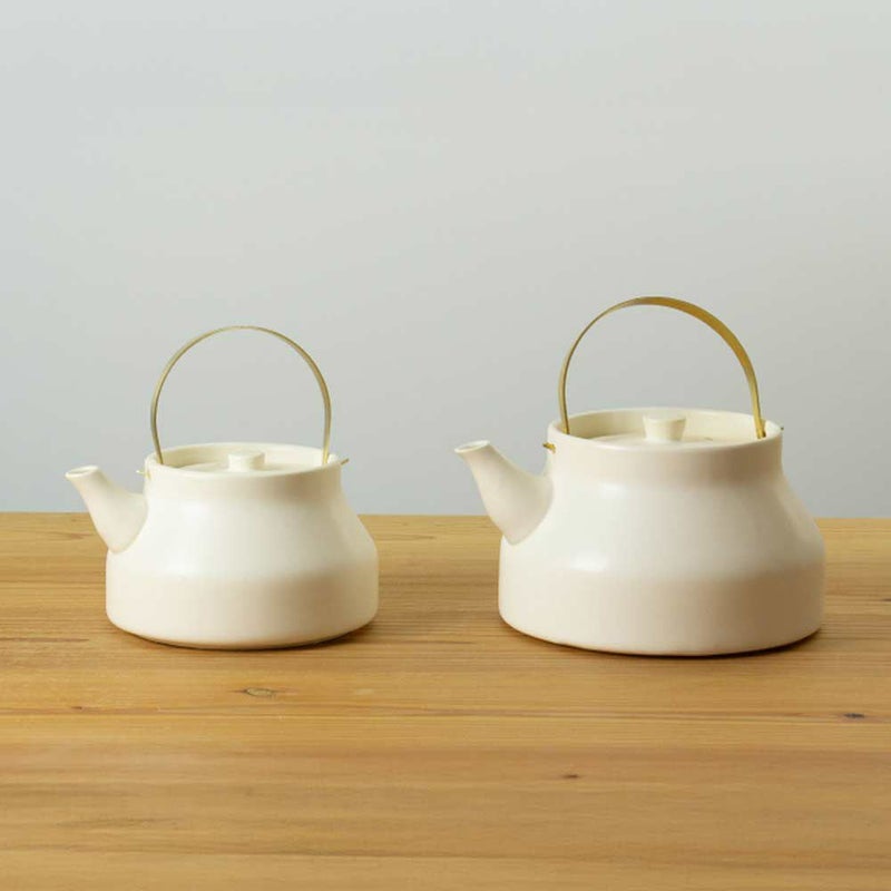 かもしか道具店陶のやかん1.0L1.8L日本製直火耐熱陶器