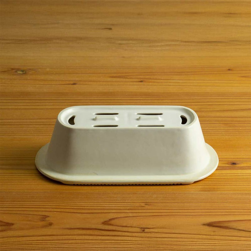 かもしか道具店陶の炭火コンロ角日本製耐熱陶器調理器具コンパクト