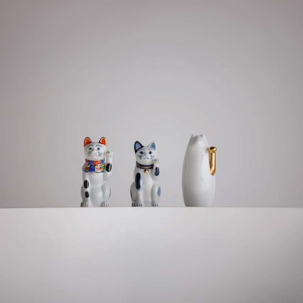 SETOMANEKI＆MASARUSUZUKI招き猫SETOMANEKI鈴木マサルコラボ北欧瀬戸焼インテリア縁起物ギフト日本製