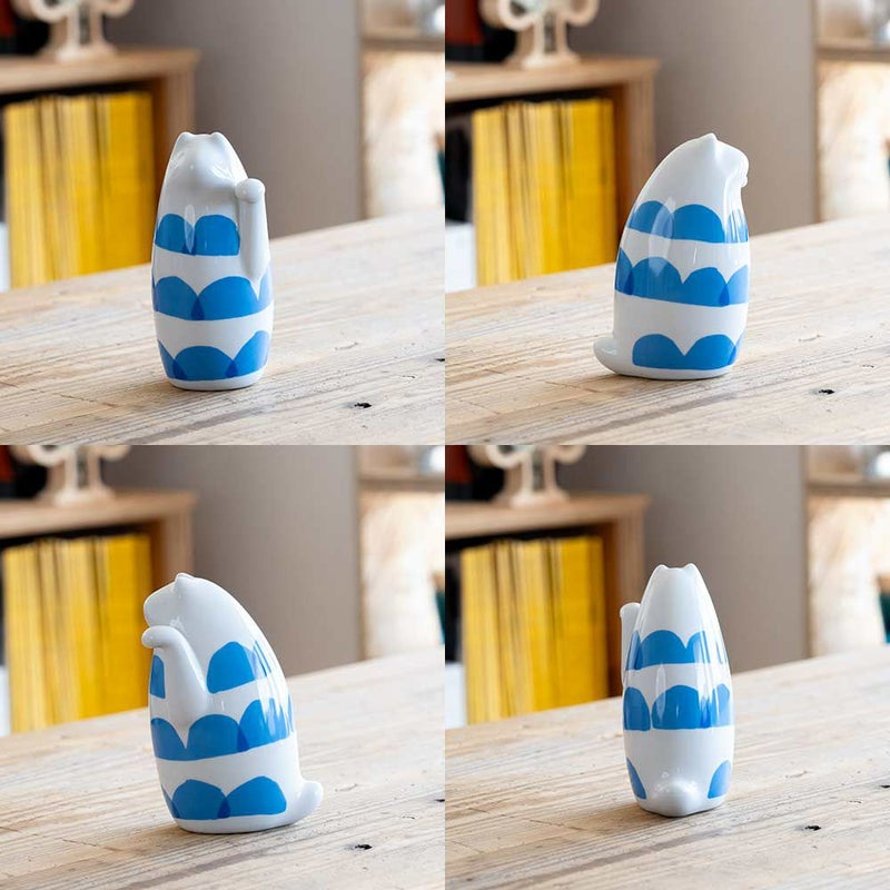 SETOMANEKI＆MASARUSUZUKI招き猫SETOMANEKI鈴木マサルコラボ北欧瀬戸焼インテリア縁起物ギフト日本製