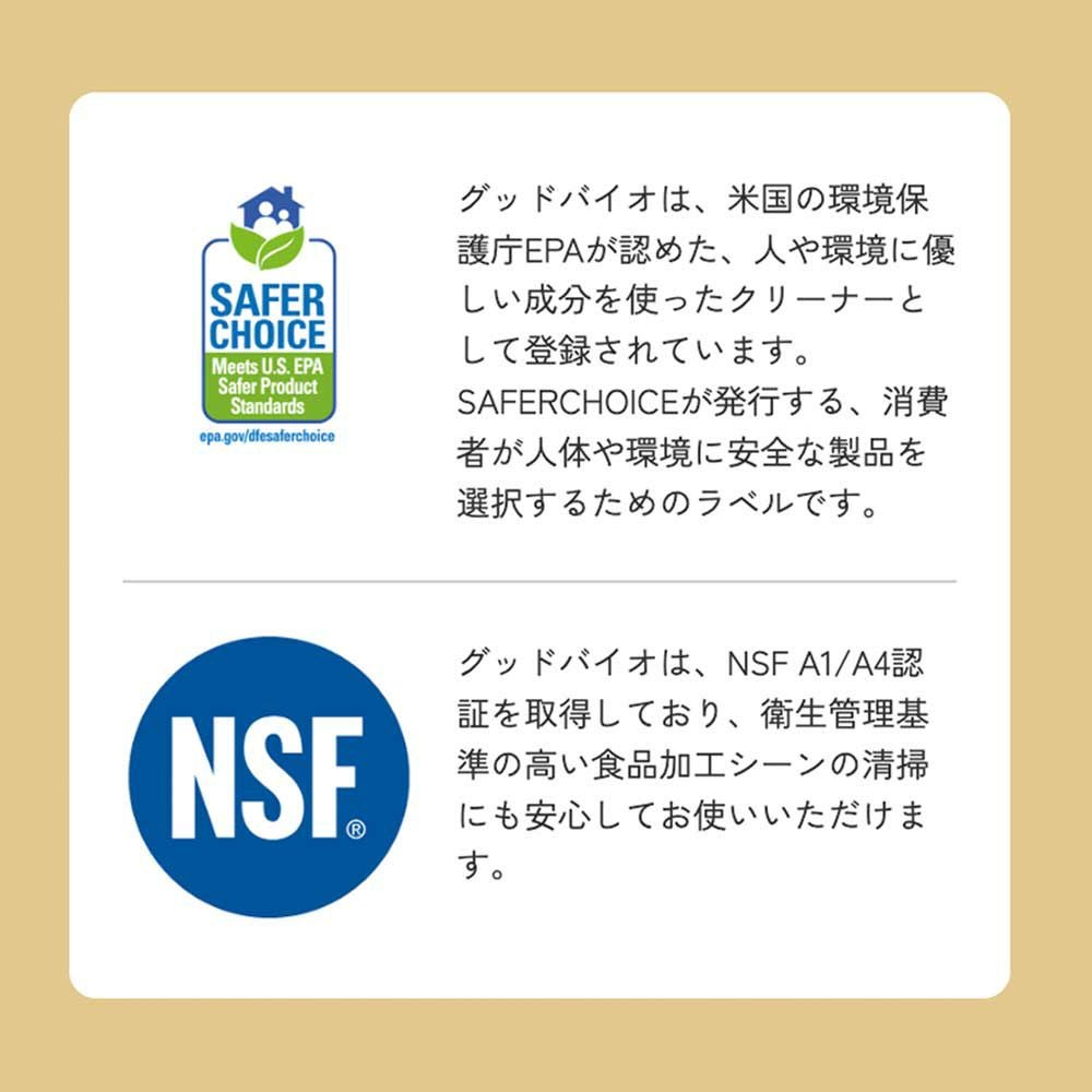 goodbioグッドバイオマルチクリーナースプレー濃縮原液浄化作用酵素弱アルカリ性尾賀亀微生物枯草菌分解皮脂油脂日本製常在菌