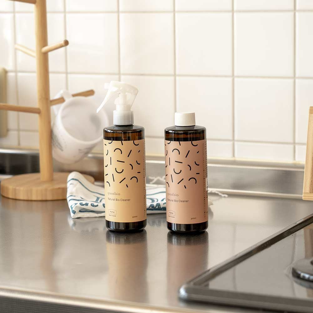 goodbioグッドバイオマルチクリーナースプレー濃縮原液浄化作用酵素弱アルカリ性尾賀亀微生物枯草菌分解皮脂油脂日本製常在菌