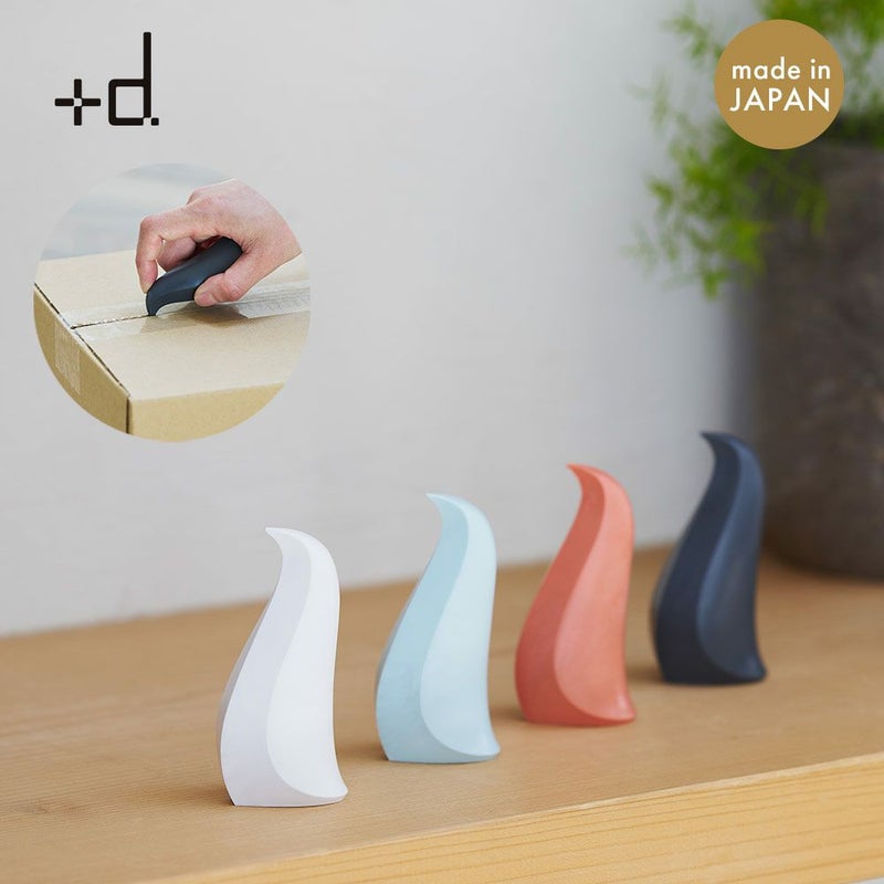 ペンギンカートンオープナーPenguinCartonOpener+dプラスディー日本製段ボールオープナーダンボールカッター動物アニマル通販便利グッズ軽量自立式オブジェインテリア