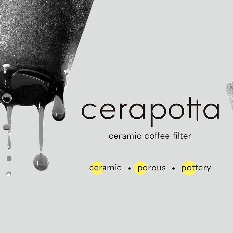 cerapottaセラミックコーヒーフィルターceramiccoffeefilterセラポッタ日本製コーヒー珈琲波佐見焼ドリップコーヒーペーパーレス繰り返し使える円錐陶器ハンドドリップ
