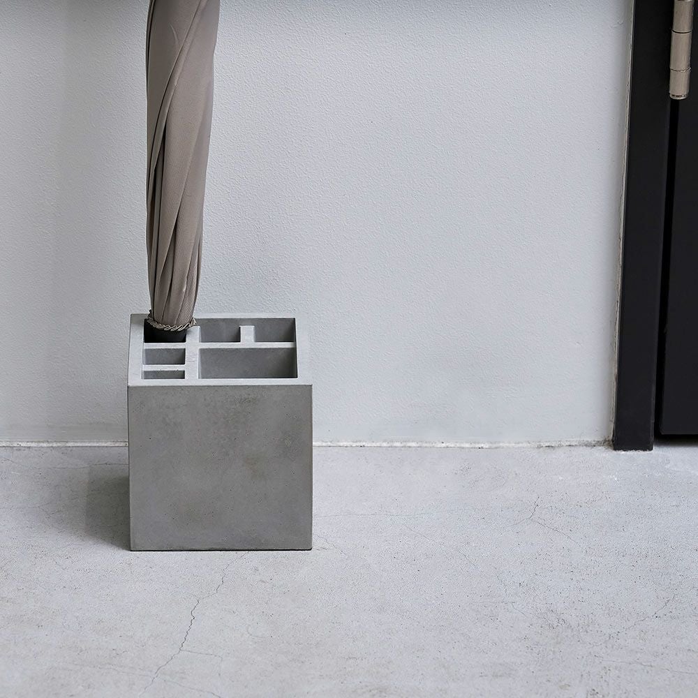 スプラッシュスクエアモルタルSPLASHSquareMortar+dプラスディー日本製傘立てかさたてアンブレラスタンド長傘折りたたみ傘日傘玄関収納スリム省スペースシンプル