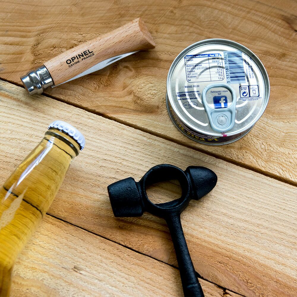 栓抜アイアンモチーフスパナ鉄製瓶ビール