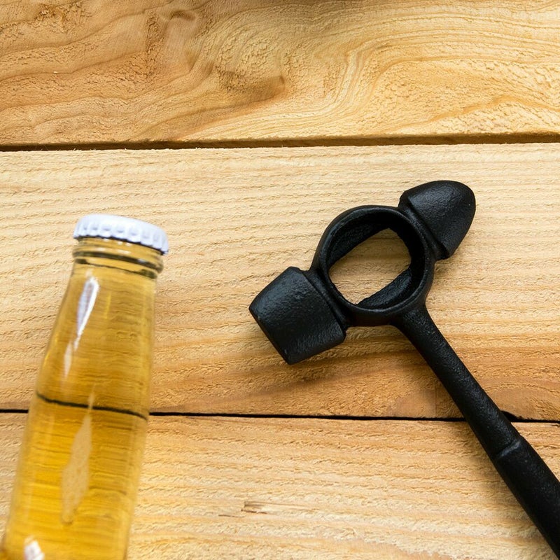 栓抜アイアンモチーフスパナ鉄製瓶ビール