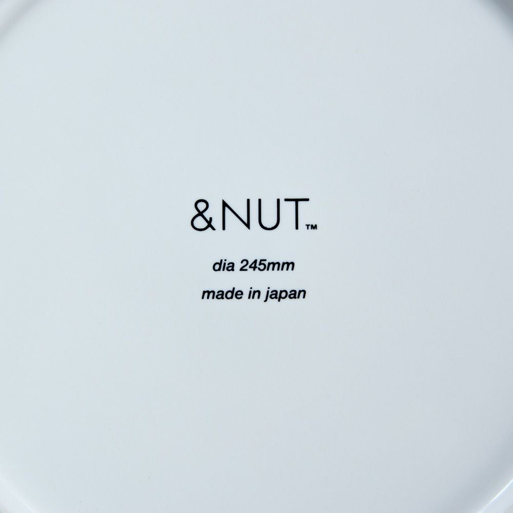 お皿ロゴ入りプレートDISHOFCONSIDERATION８寸皿ワンプレート＆NUTおさら食器おしゃれデザイン