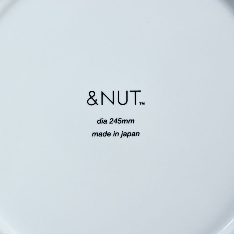 お皿ロゴ入りプレートDISHOFCONSIDERATION８寸皿ワンプレート＆NUTおさら食器おしゃれデザイン