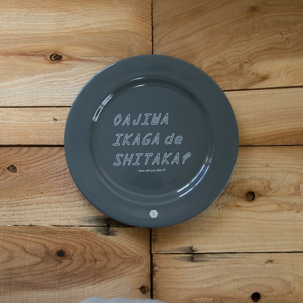 お皿ロゴ入りプレートDISHOFCONSIDERATION８寸皿ワンプレート＆NUTおさら食器おしゃれデザイン