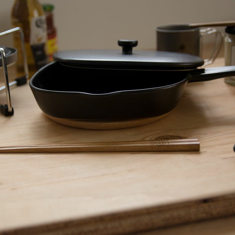 TOOLSBAKEPANベイクパンLサイズ【蓋なし】ツールズアウトドア四角キャンプグランピングベランピングイブキクラフト伊吹クラフト陶器製日本製