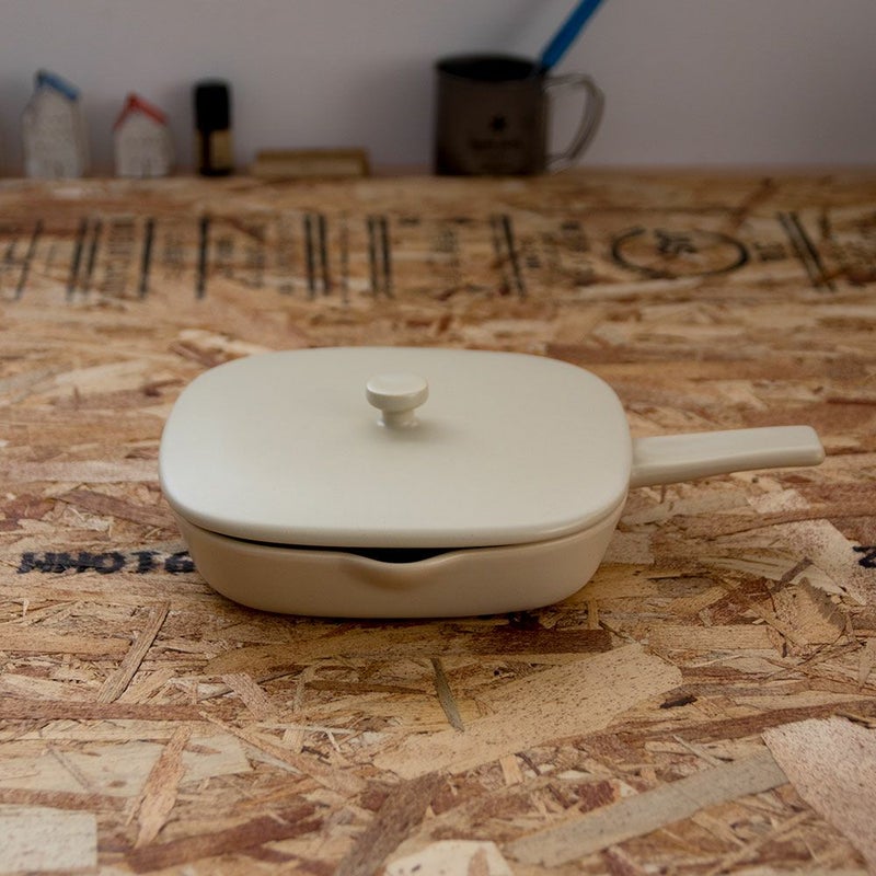 TOOLSBAKEPANベイクパンSサイズ蓋なしツールズアウトドア四角キャンプグランピングベランピングイブキクラフト伊吹クラフト陶器製日本製