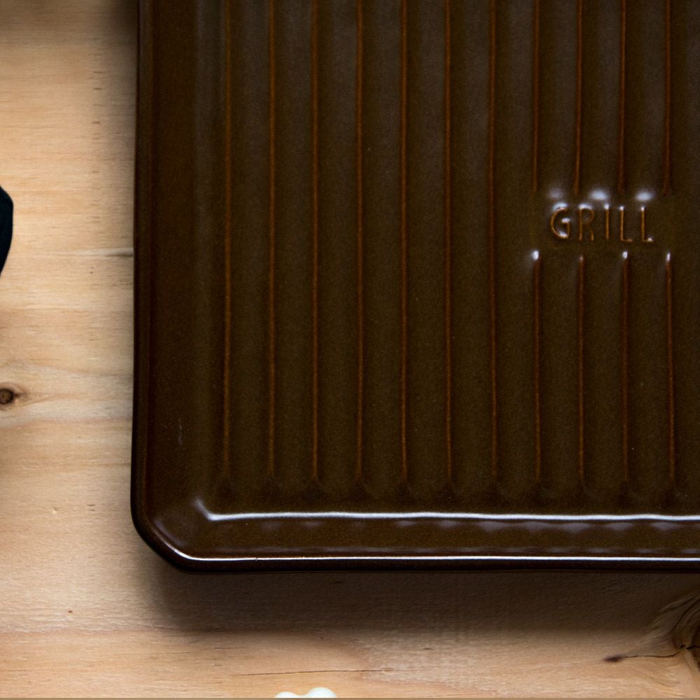 TOOLSグリルプレートLサイズツールズアウトドア焼き魚キャンプグランピングベランピングイブキクラフト伊吹クラフト陶器製日本製