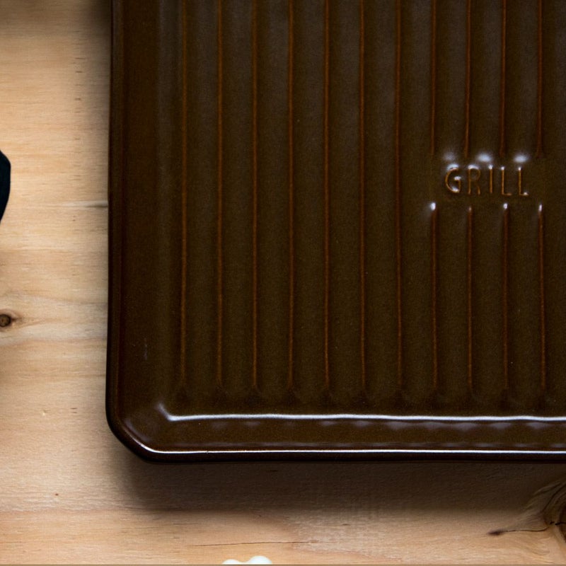 TOOLSグリルプレートLサイズツールズアウトドア焼き魚キャンプグランピングベランピングイブキクラフト伊吹クラフト陶器製日本製