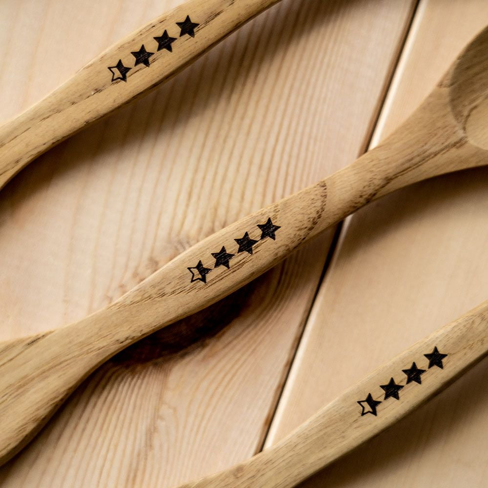 ウッデンキャンプスポークWOODENCAMPSPORK4Pセット&NUTアウトドアスプーンフォークカトラリー