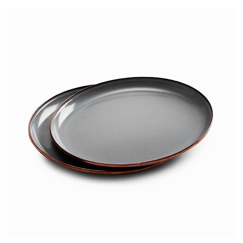 BAREBONESエナメルプレート2個セットベアボーンズアウトドアキャンプお皿