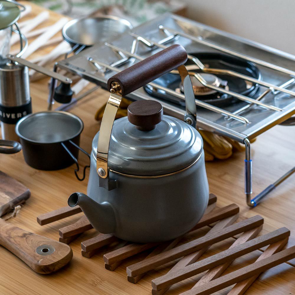 BAREBONESベアボーンズエナメルティーポットアウトドアキャンプやかんケトル