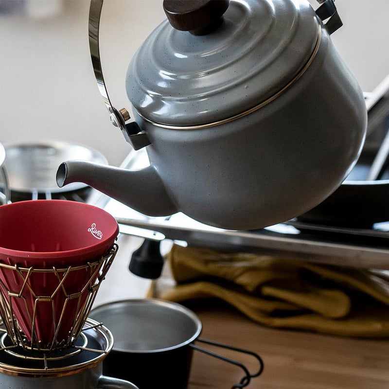 BAREBONESベアボーンズエナメルティーポットアウトドアキャンプやかんケトル