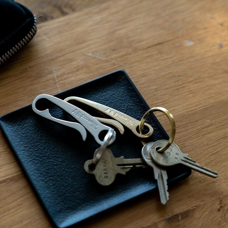 キーリングキーホルダーA&FUフッククリップエイアンドエフ