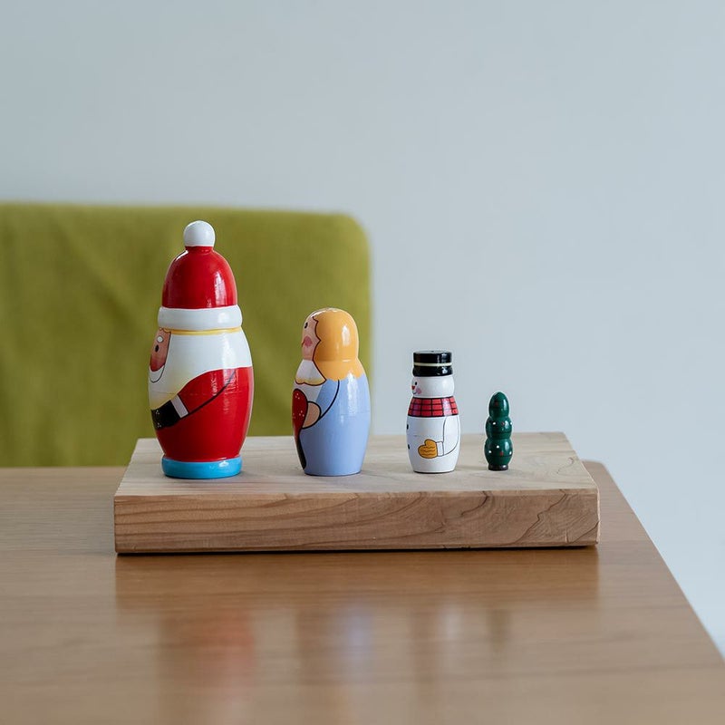 SANTACRYOSHKANORDマトリョーシカサンタクロースクリスマスDETAILオブジェ北欧