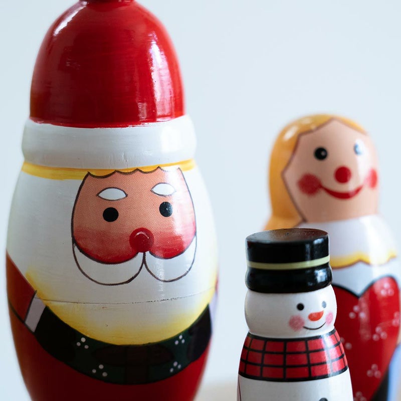 SANTACRYOSHKANORDマトリョーシカサンタクロースクリスマスDETAILオブジェ北欧