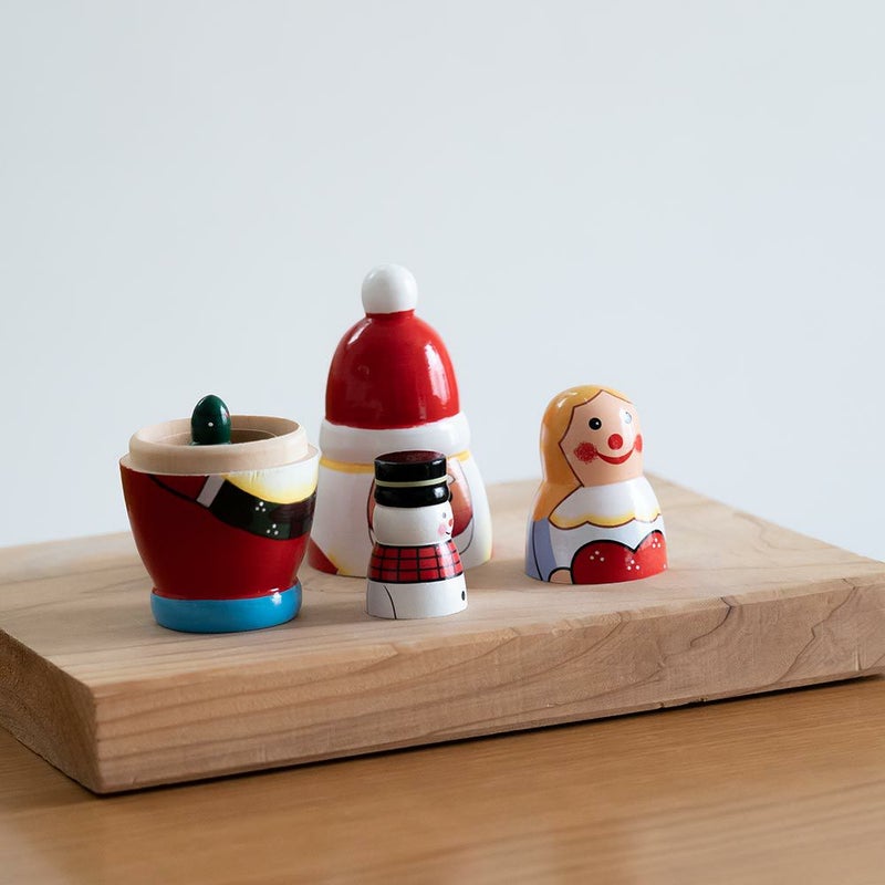 SANTACRYOSHKANORDマトリョーシカサンタクロースクリスマスDETAILオブジェ北欧