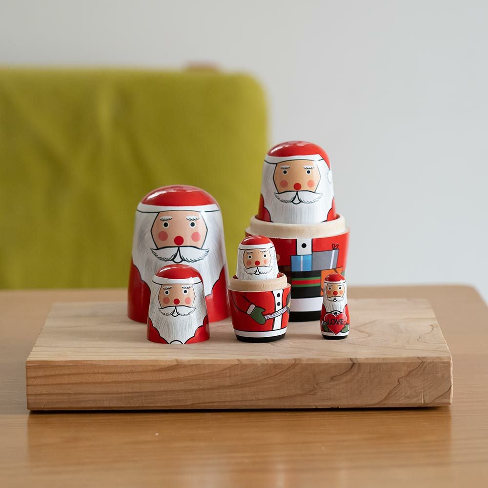 SANTACRYOSHKALOVEマトリョーシカサンタクロースクリスマスDETAILオブジェ北欧