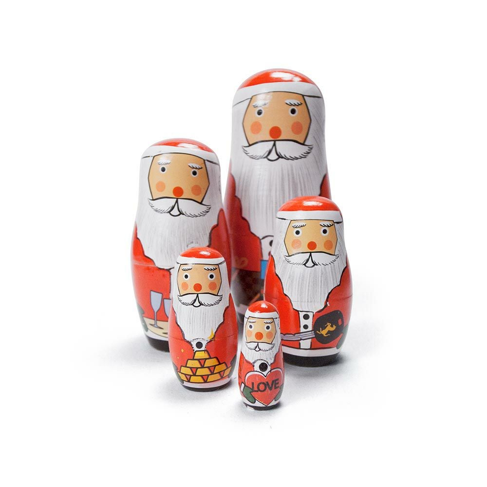 SANTACRYOSHKALOVEマトリョーシカサンタクロースクリスマスDETAILオブジェ北欧