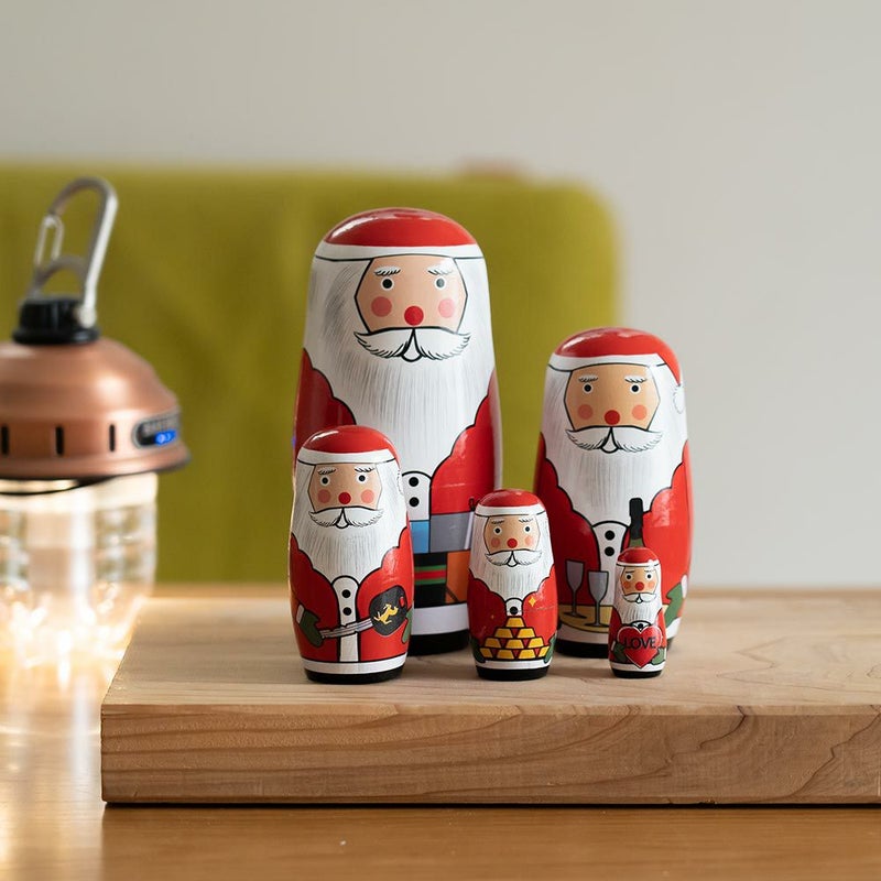 SANTACRYOSHKALOVEマトリョーシカサンタクロースクリスマスDETAILオブジェ北欧