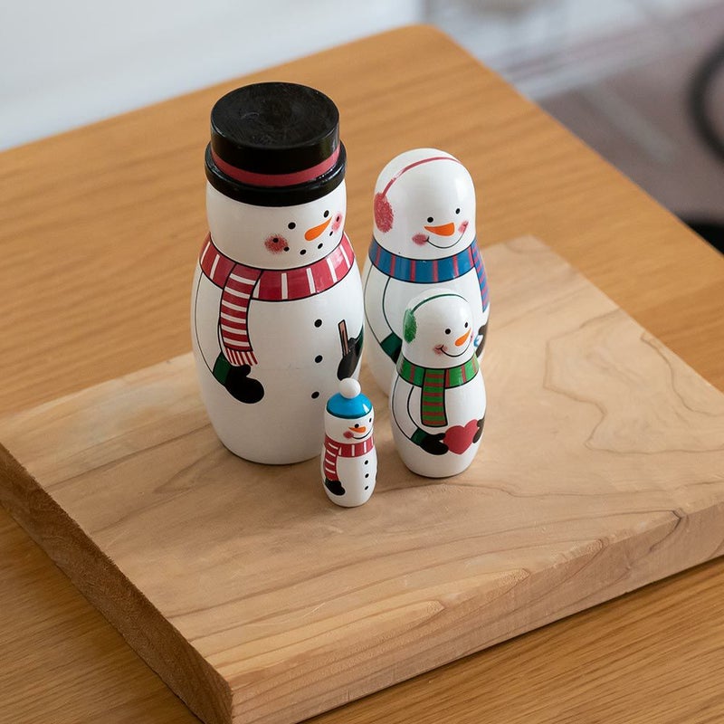 SNOWMANFAMILYマトリョーシカスノーマンファミリーDETAIL雪だるまオブジェ北欧