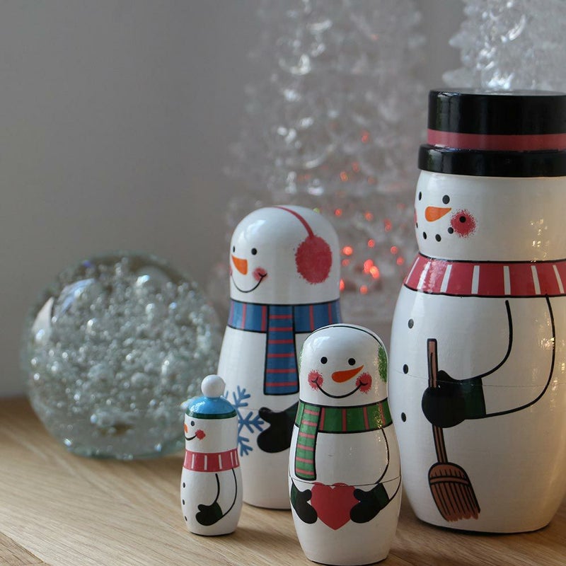 SNOWMANFAMILYマトリョーシカスノーマンファミリーDETAIL雪だるまオブジェ北欧