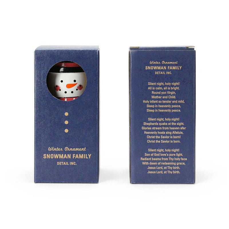 SNOWMANFAMILYマトリョーシカスノーマンファミリーDETAIL雪だるまオブジェ北欧