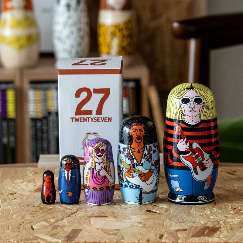 マトリョーシカ27MIDORIKOMATSUDETAILオブジェロックスターミュージシャン