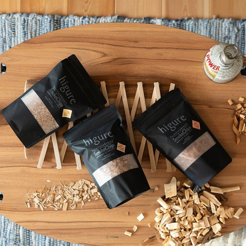 家具銘木のカール・スモークチップ燻製アウトドアキャンプ日本製国産