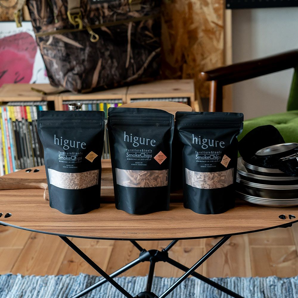 家具銘木のカール・スモークチップ燻製アウトドアキャンプ日本製国産