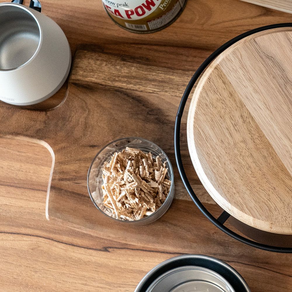 家具銘木のカール・スモークチップ燻製アウトドアキャンプ日本製国産