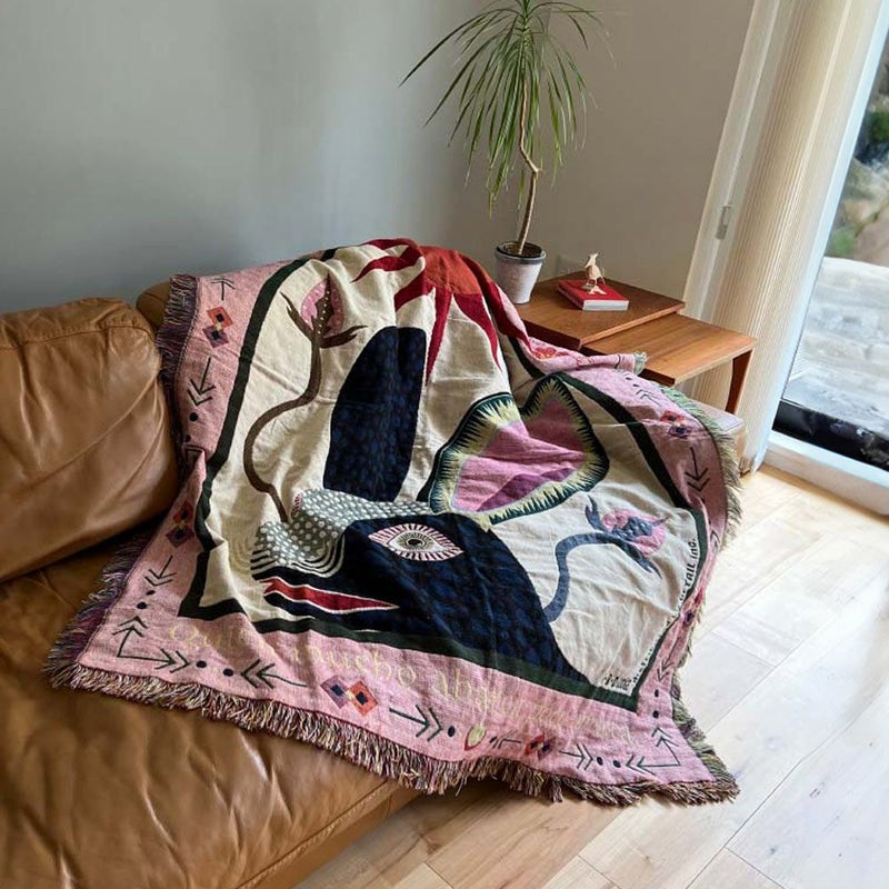 DETAILOAXThrowketメキシコラグブランケット