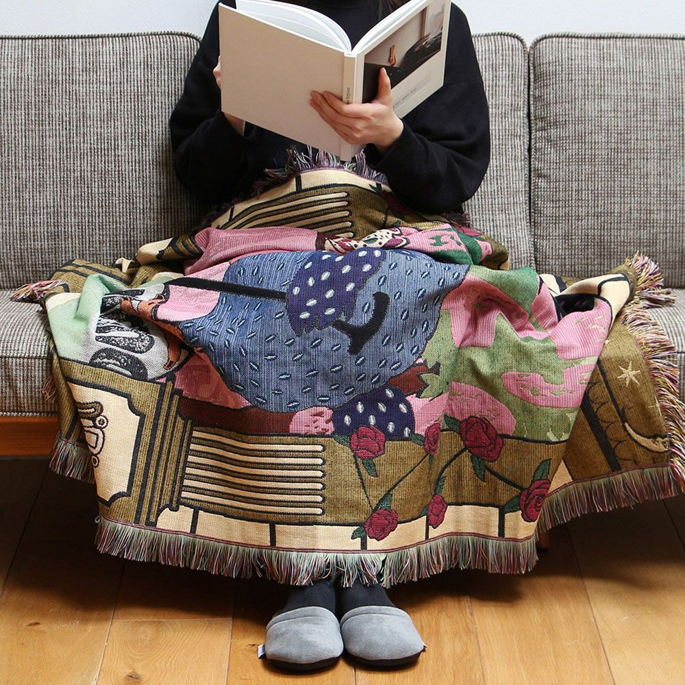 DETAILOAXThrowketメキシコラグブランケット
