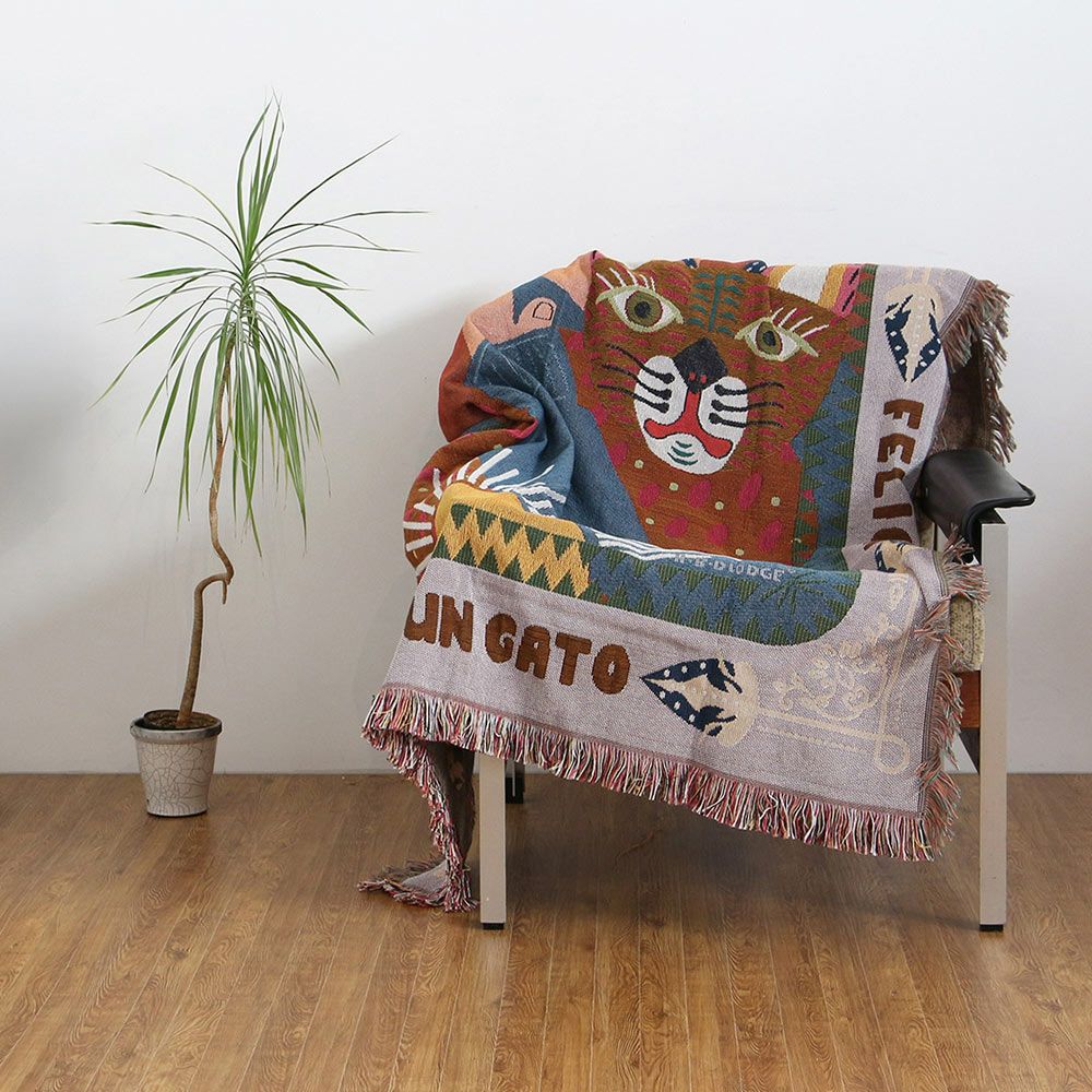DETAILOAXThrowketメキシコラグブランケット