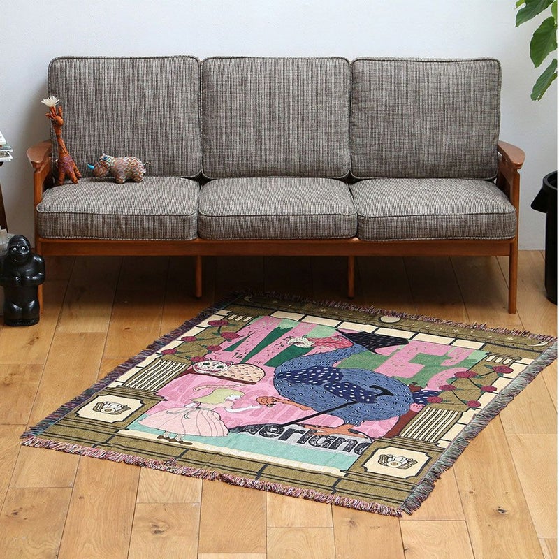 DETAILOAXThrowketメキシコラグブランケット