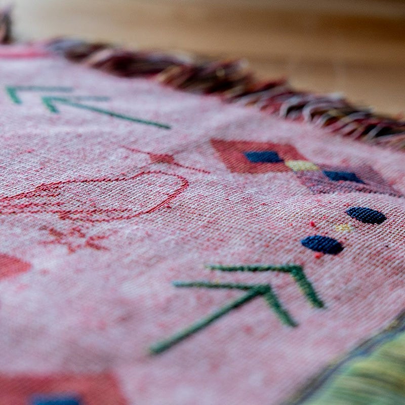 DETAILOAXThrowketメキシコラグブランケット