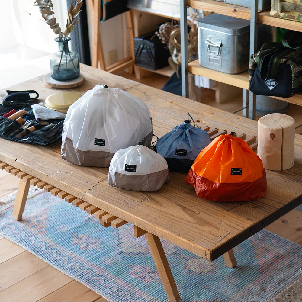 asobitoアソビトスタッフサックL10L軽量ポーチ巾着