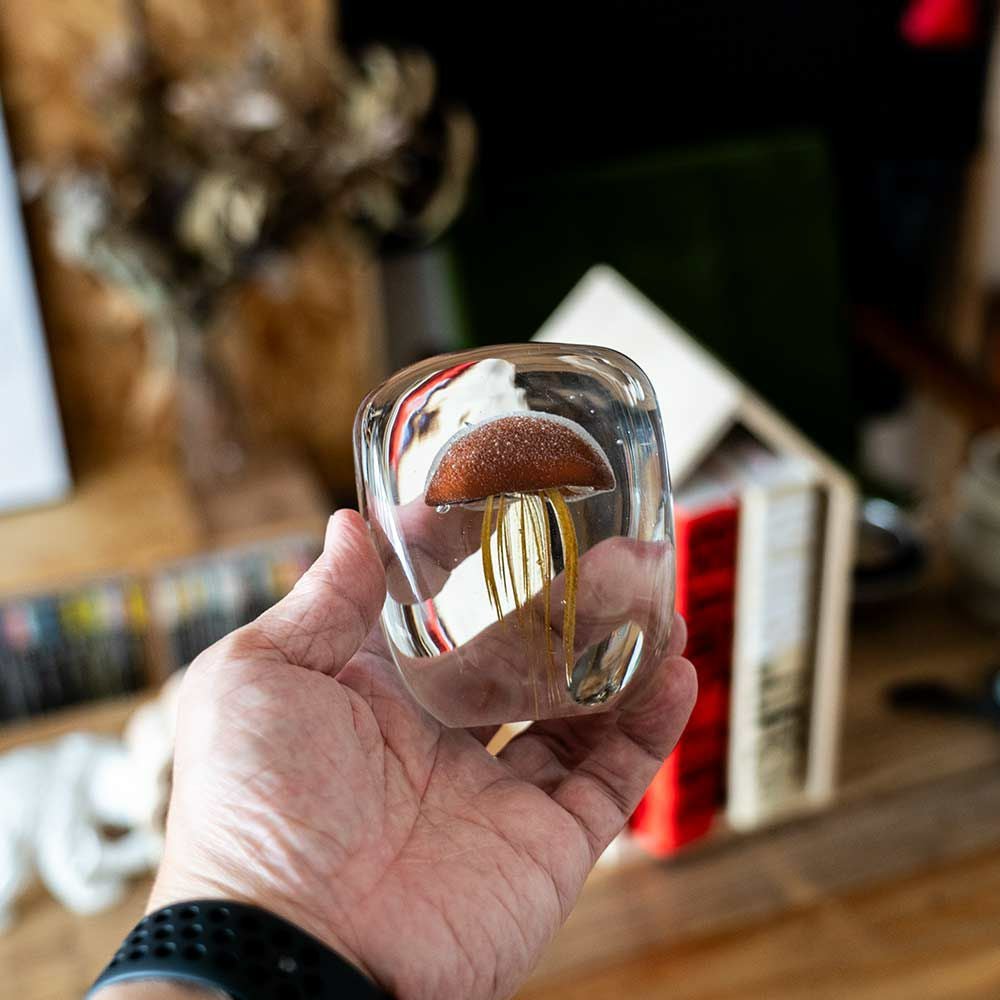 DETAILJellyfishペーパーウェイトPaperWeightガラスオブジェクラゲHEREbyDETAIL