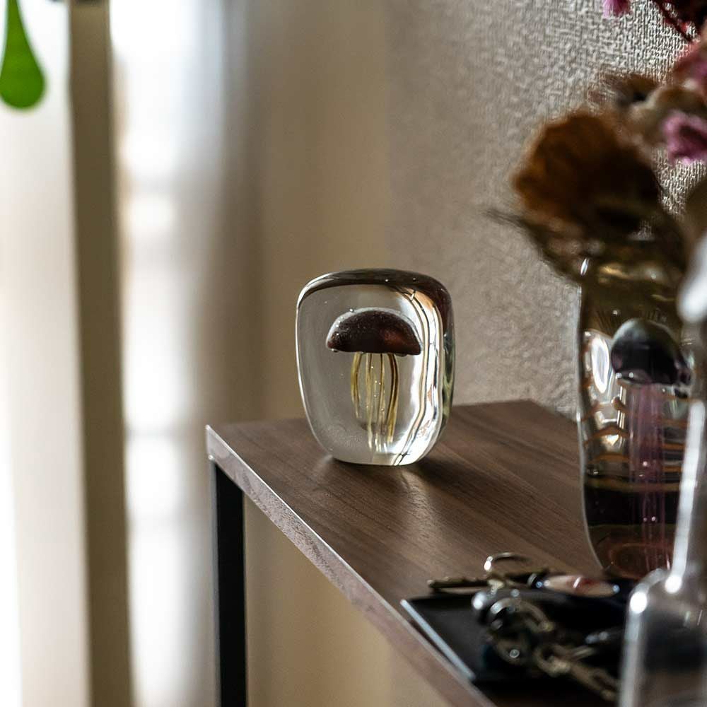 DETAILJellyfishペーパーウェイトPaperWeightガラスオブジェクラゲHEREbyDETAIL