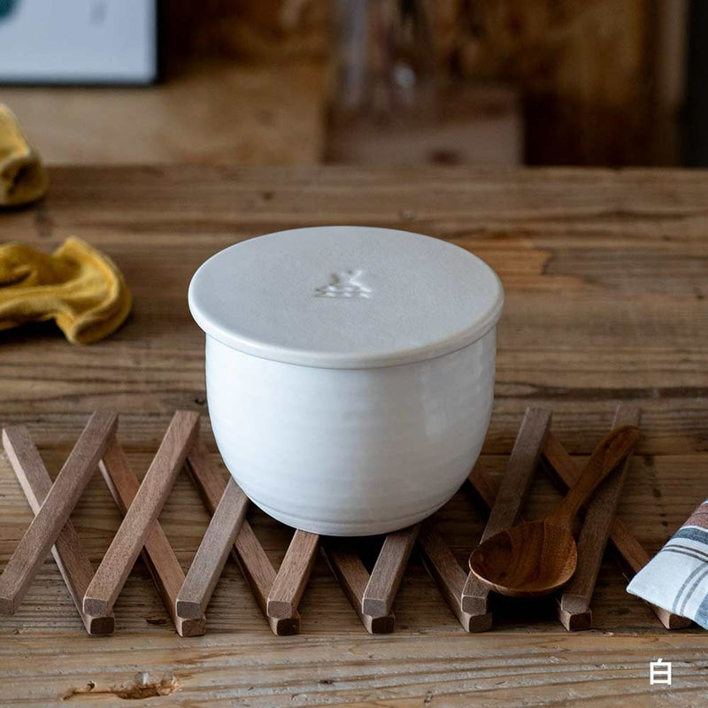 かもしか道具店陶の飯びつふつうおひつご飯容器1.5合