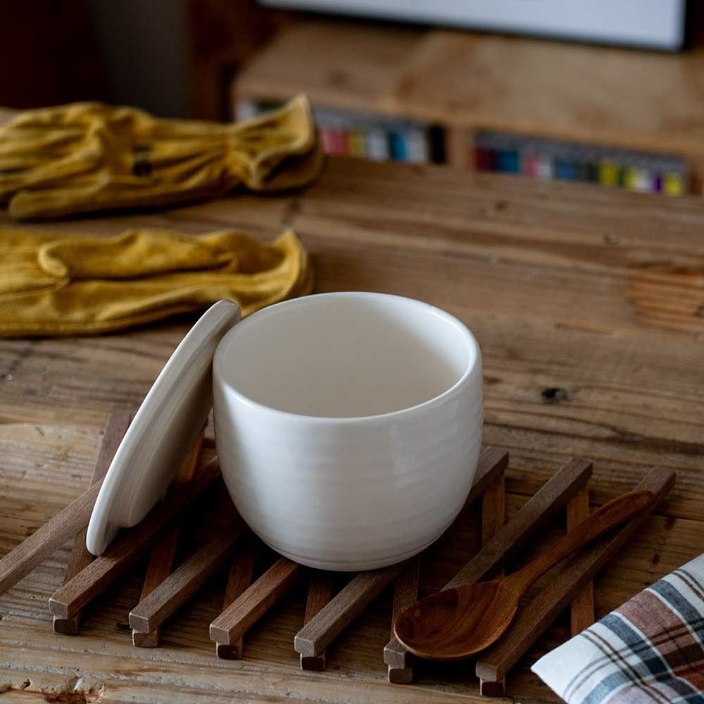 かもしか道具店陶の飯びつふつうおひつご飯容器1.5合