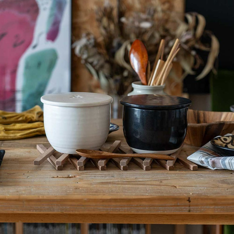 かもしか道具店陶の飯びつふつうおひつご飯容器1.5合