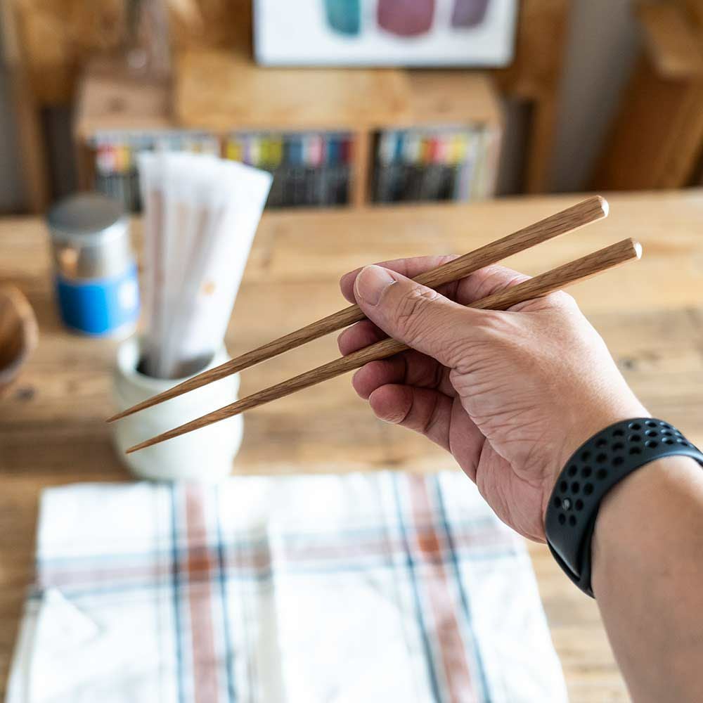NATURALCOLORSひのき22.5cm箸蔵まつかん木のお箸