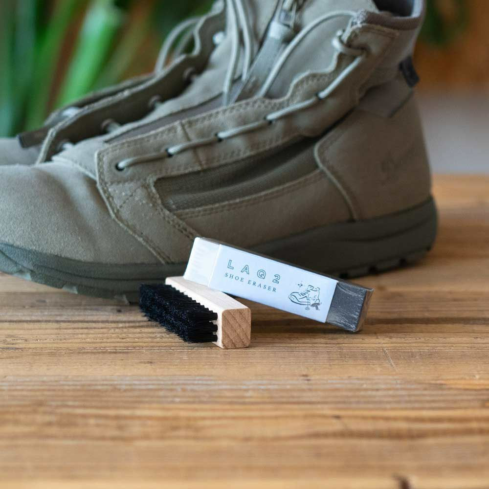 LAQ2ラクツJP25シューイレーサー靴ブラシシューズブラシ木製ダストブラシシューホーン靴べら