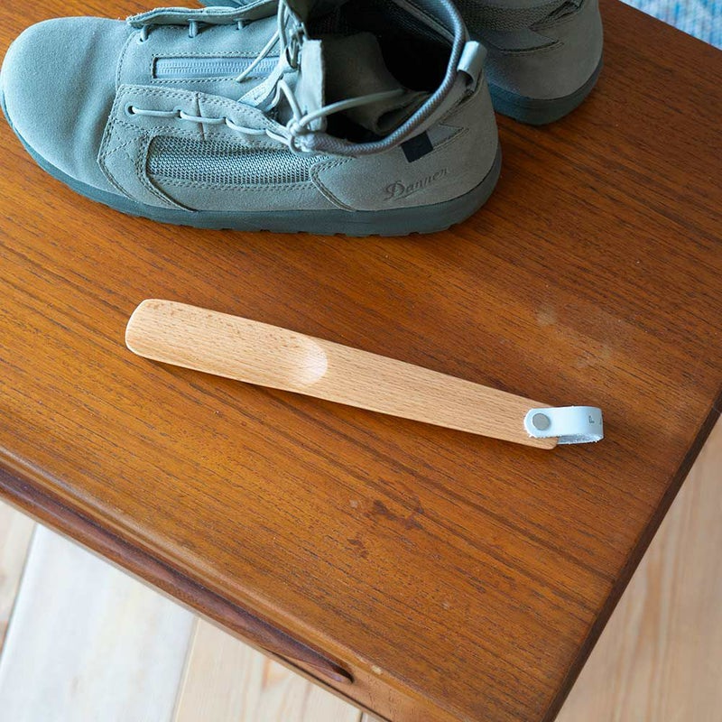 LAQ2ラクツJP25シューイレーサー靴ブラシシューズブラシ木製ダストブラシシューホーン靴べら